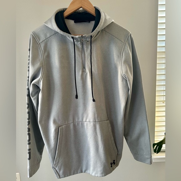 Under Armour Other - Under Armour ColdGear Men's Light Gray Pullover Hoodie